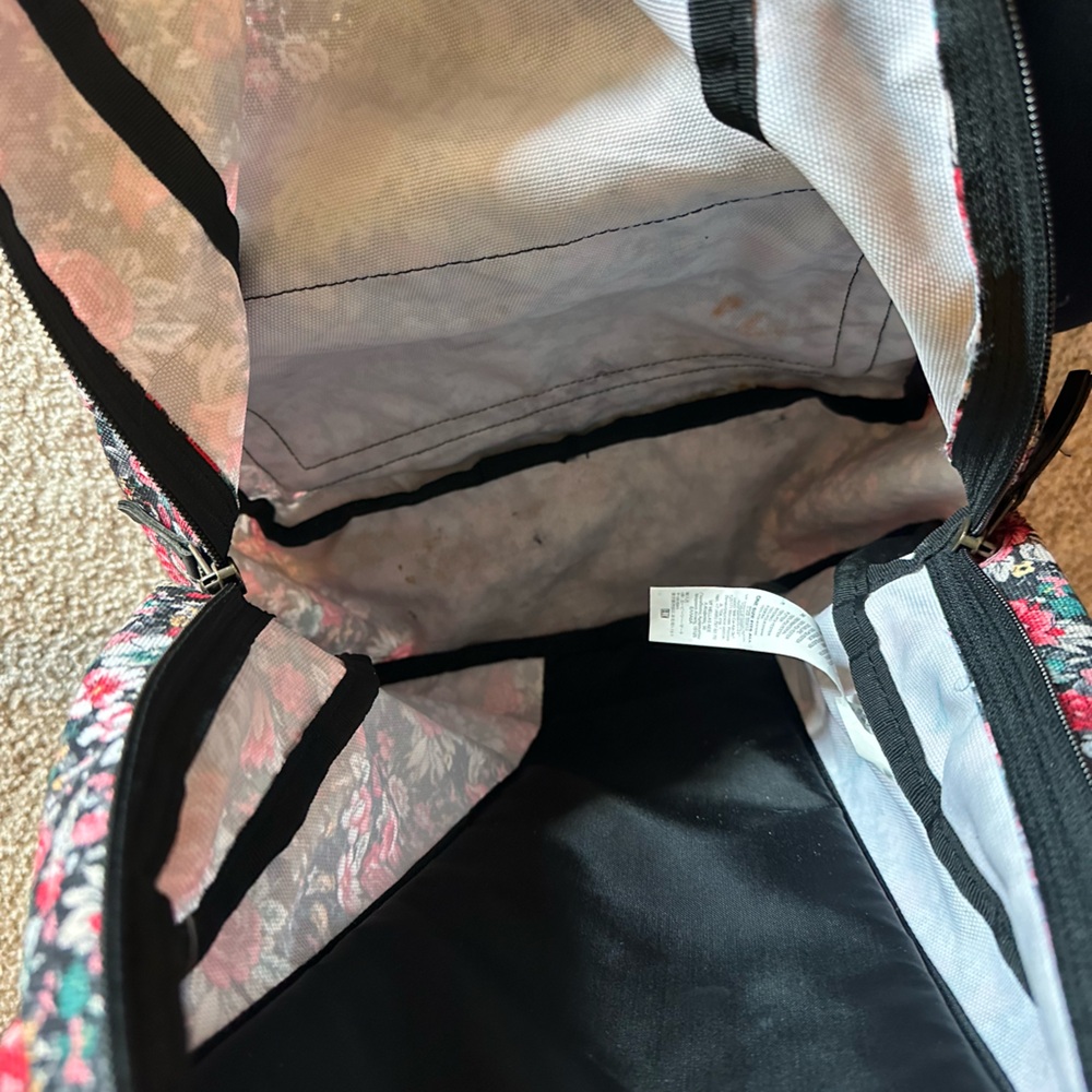 VANS Off The Wall Floral Canvas Backpack. Padded Back & Straps. - Picture 5 of 6